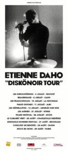 Etienne Daho, affiche festival diskonoir tour