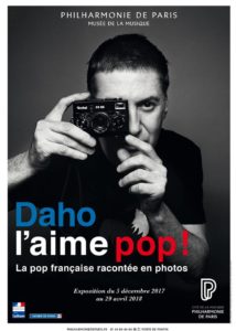 L'affiche de l'exposition "Daho l'aime pop" à la Philharmonie de Paris.